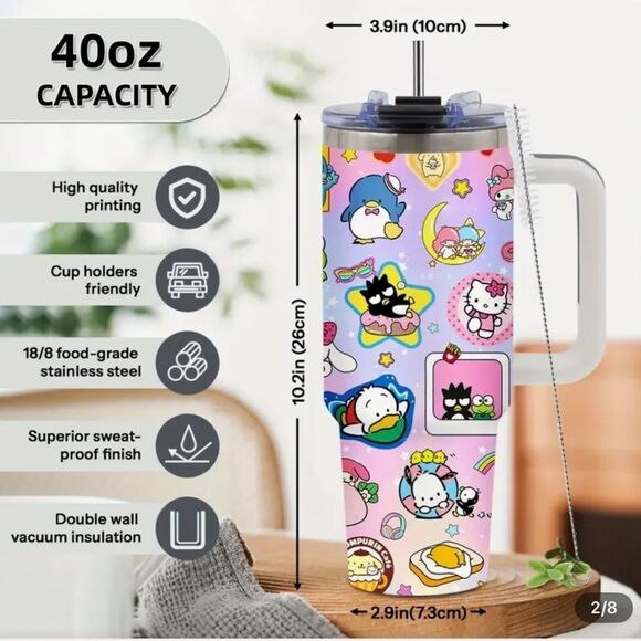 Sanrio Characters 40 Oz Tumbler Hot/Cold - Picture 11 of 12